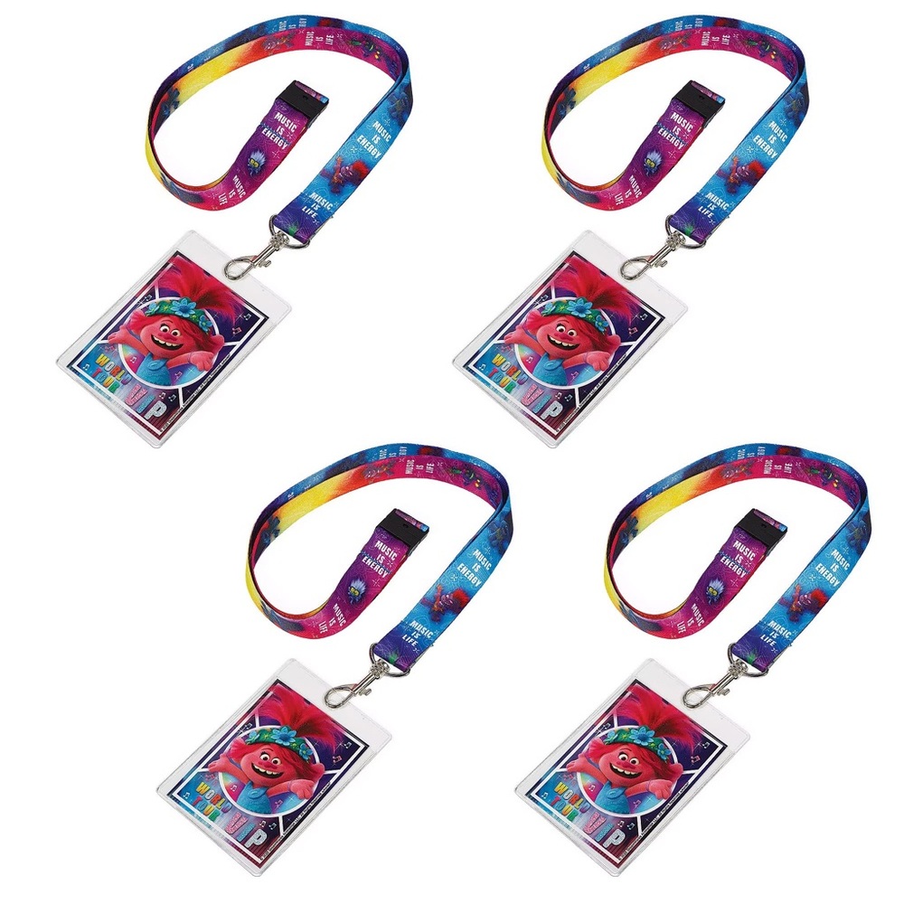 Trolls World Tour VIP Lanyard Set – 4 Pack